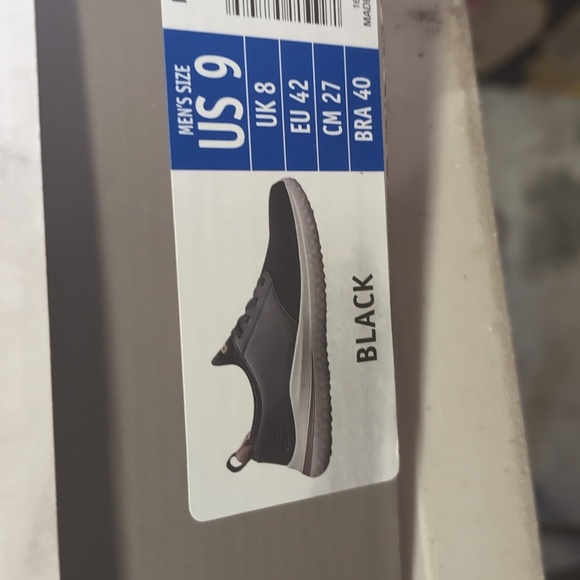 Skechers Men's Delson Shoes BLACK Color Size 9 - Picture 8 of 8